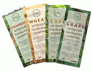 Brochures for Strawberry, Wheat, Corn, and Grape