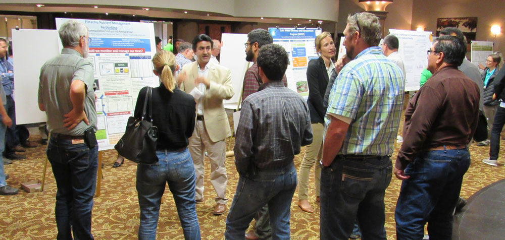 A poster session on the first day of the conference featured nutrient research from around California.