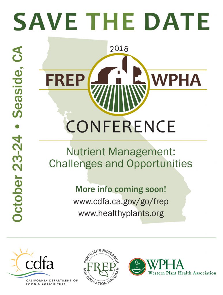 Save the Date flyer for 2018 Frep/WPHA Conference on Oct 23-24, 2018