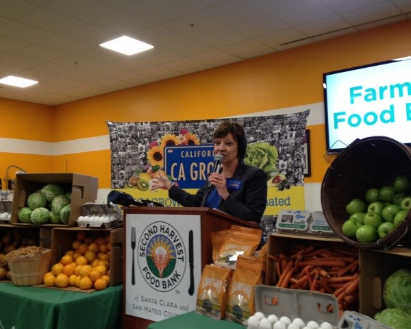 CDFA Secretary Karen Ross at the Farm to Food Bank Month Event