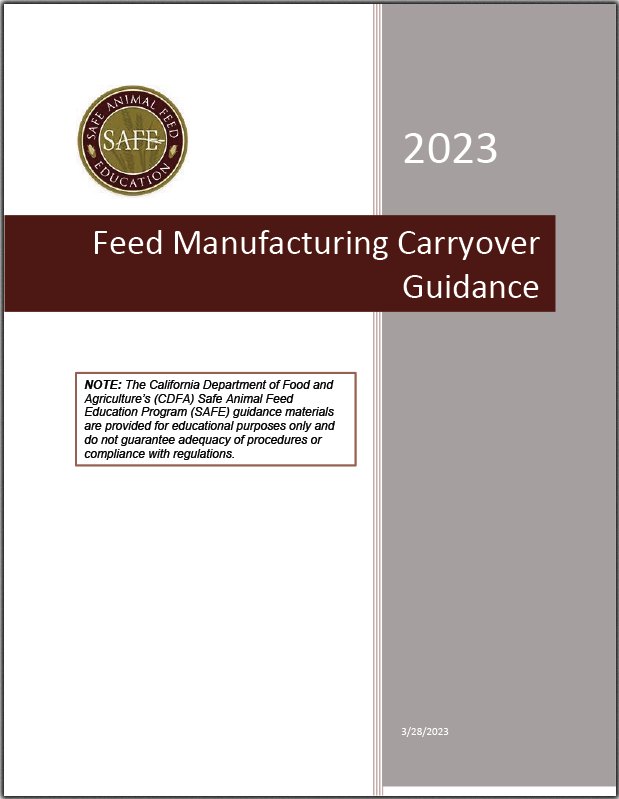 Safe Animal Feed Education Program offers guidance on minimizing feed