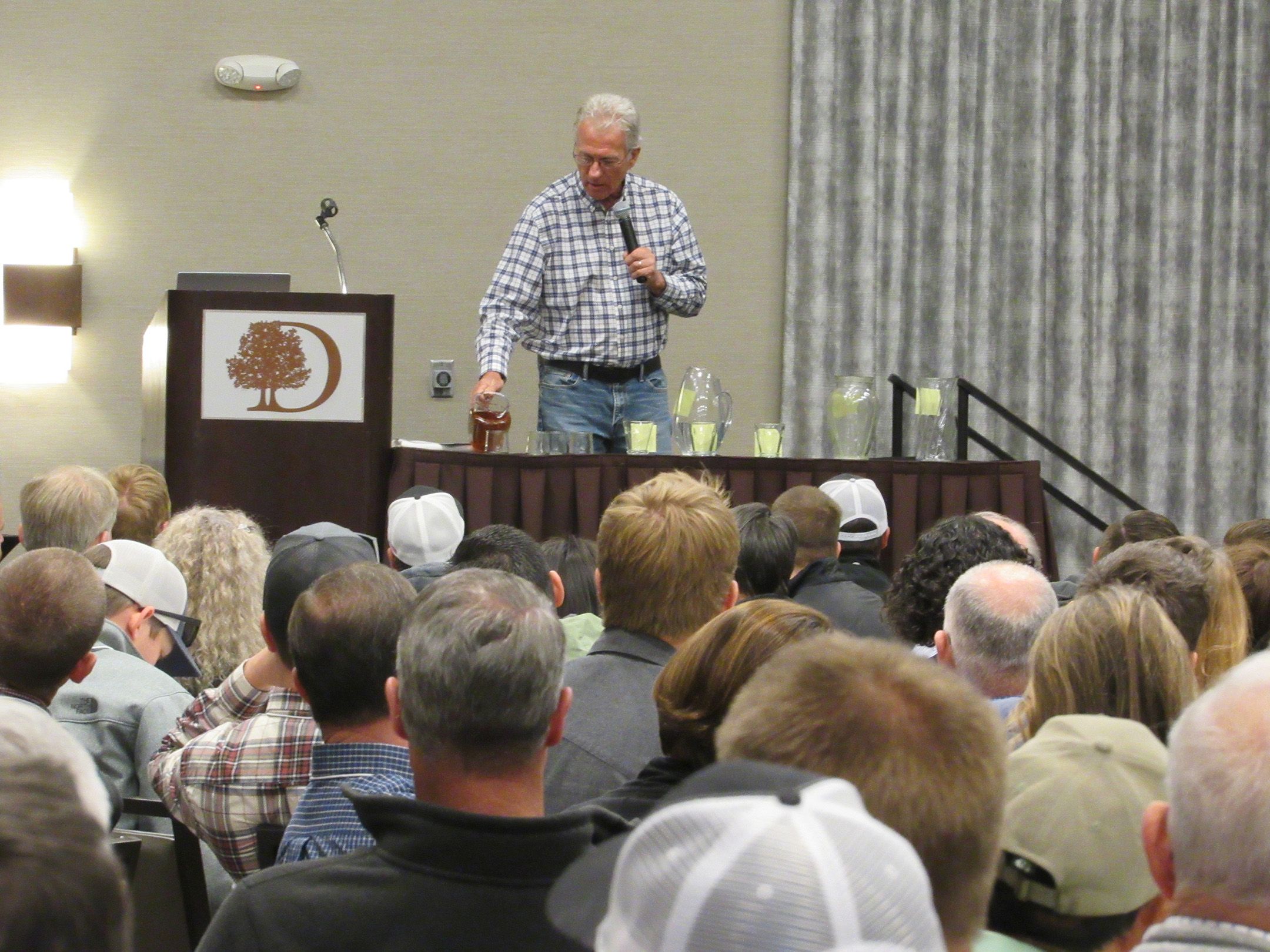 Parry Klassen demonstrating nitrates in water at the FREP WPHA Conference.