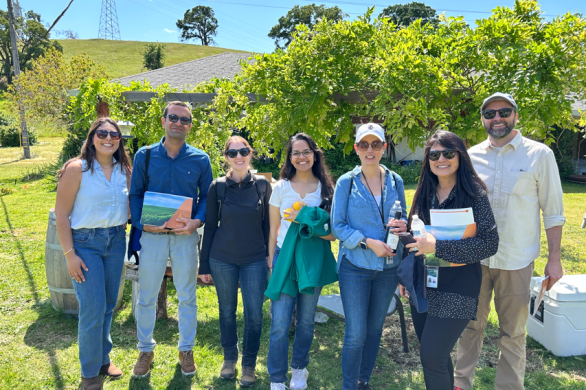 OARS Team Members pose for a photo during a Climate Smart Tour in Solano County